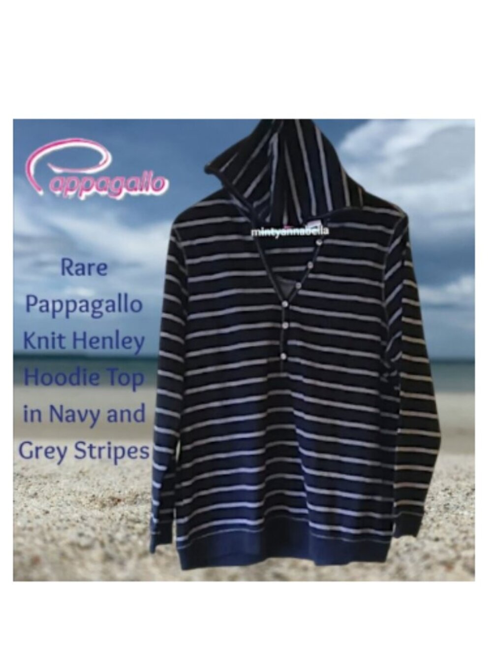 Pappagallo Stripe Hooded Top